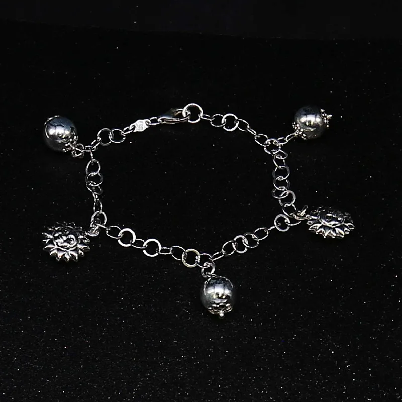 Vintage women's bangles-Bracelet en argent SPW048