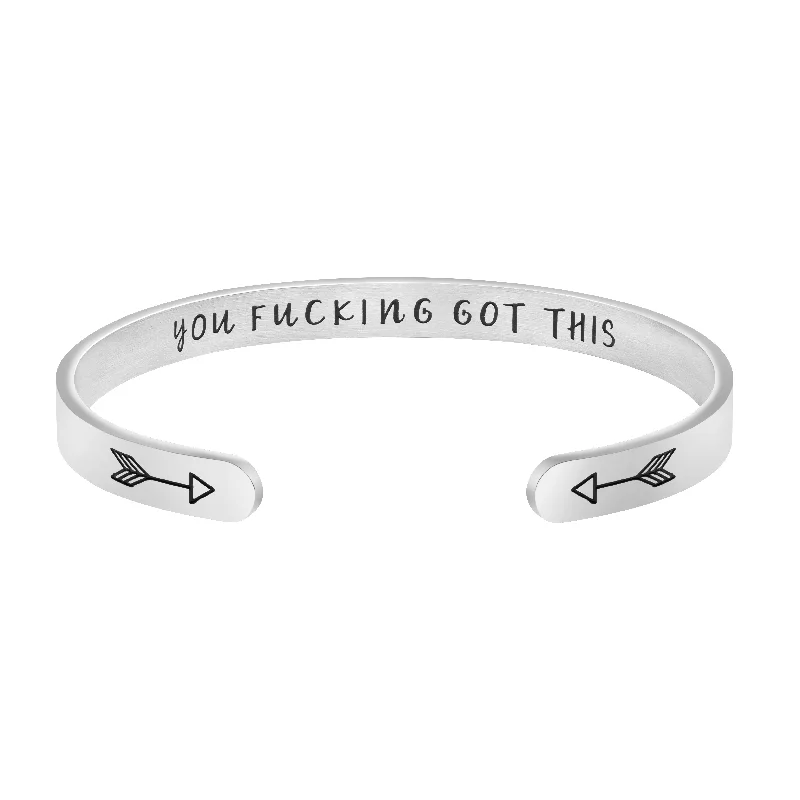 Women's chain bracelets-You F**king Got This Bracelet MFM Jewelry