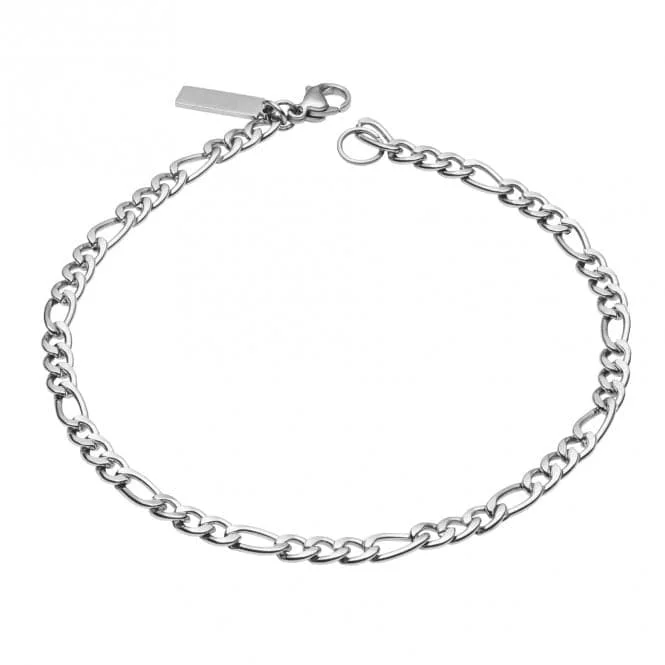 Women's vintage-inspired bangles-Figaro Link Chain Bracelet B5410