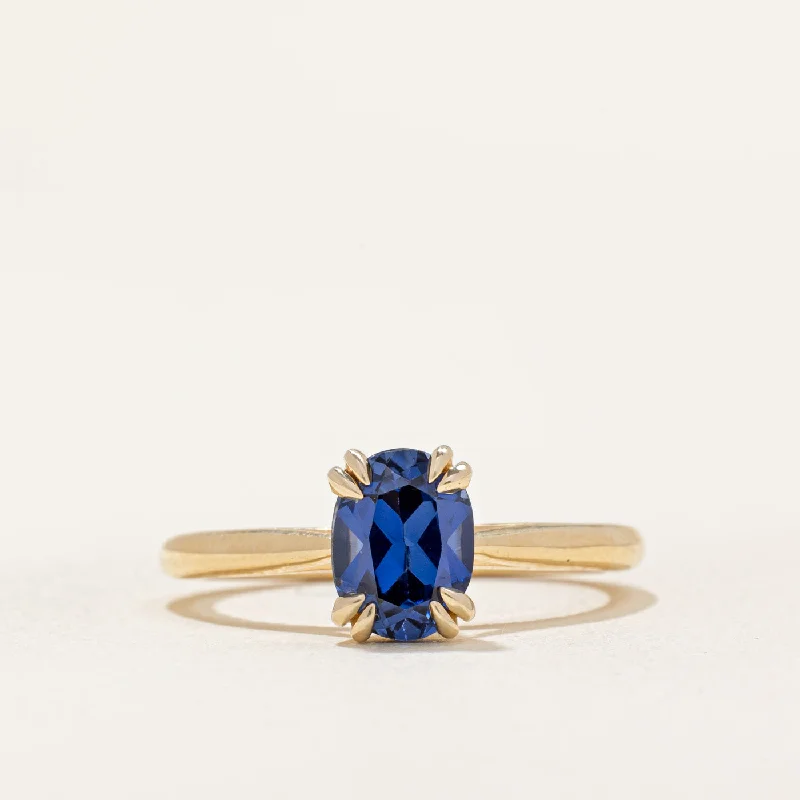 Trendy women's rings-'100 Ways' Sapphire Basket Set Ring | 1.32ct | SZ 6.75 |