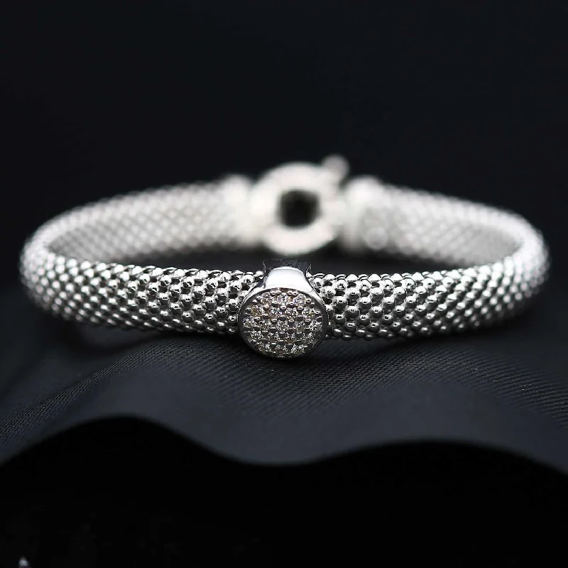 Women's holiday bangles-Bracelet en argent SPW014