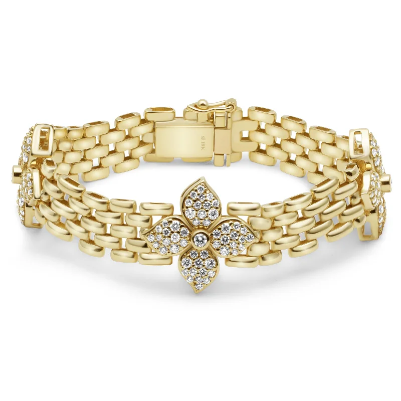 Women's anniversary bangles-Bracelet - Diamond (2411B)